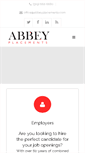 Mobile Screenshot of abbeyplacements.com